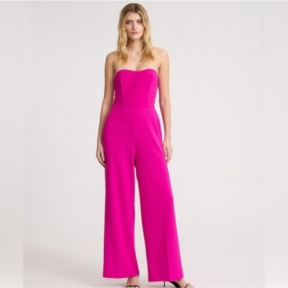 GORGEOUS Express Bright Pink Jumpsuit Size Medium - worn 1x for photos